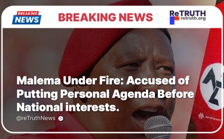 Malema Under Fire: Accused of  Putting Personal Agenda Before National interests.