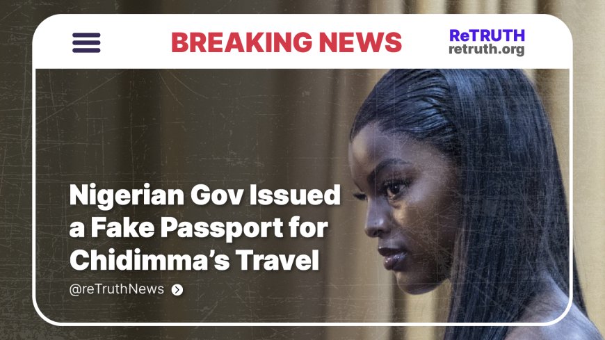 Nigerian Gov Issued a Fake Passport for Chidimma's Travel