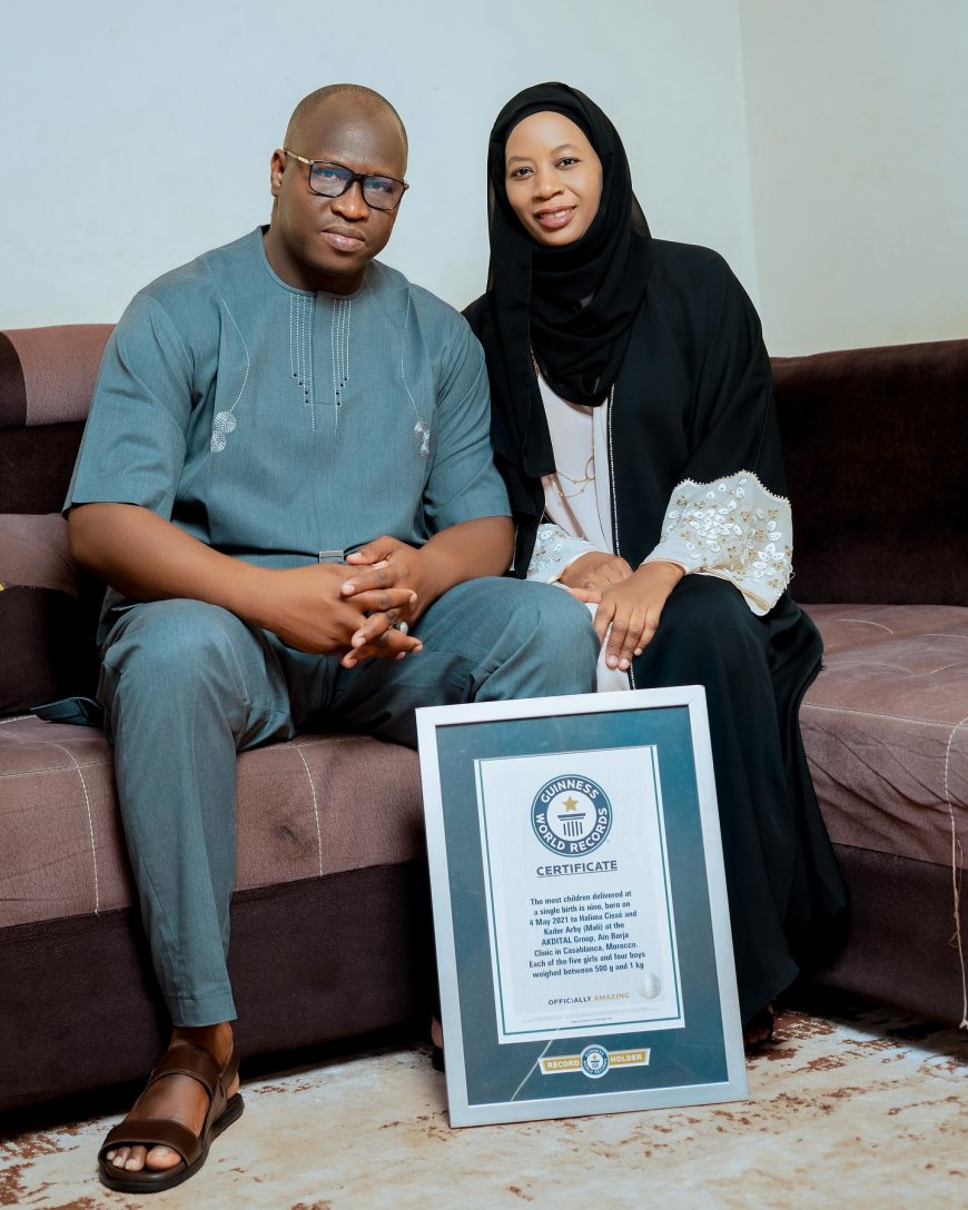 Malian mother Halima Cissé gives birth to 9 babies
