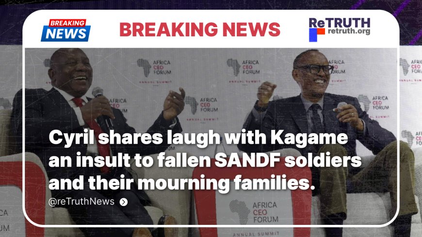 Ramaphosa Under Fire for Sharing Stage and Laughs with Kagame Amid SANDF Soldier Deaths