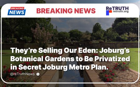They’re Selling Our Eden: Joburg’s  Botanical Gardens to Be Privatized in Secret Joburg Metro Plan.