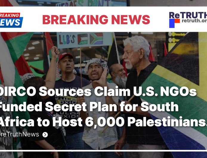 DIRCO Sources Claim U.S. NGOs Funded Secret Plan for South Africa to Host 6,000 Palestinians