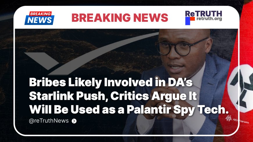 Bribes Likely Involved in DA’s  Starlink Push, Critics Argue It Will Be Used as a Palantir Spy Tech.